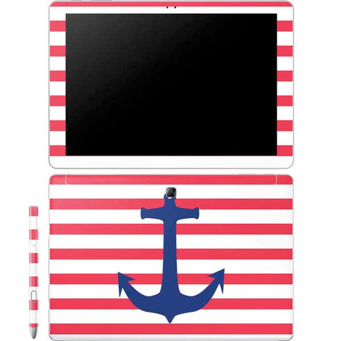 Nautical Stripes Galaxy Book 12in Skin