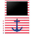 Nautical Stripes Galaxy Book 12in Skin
