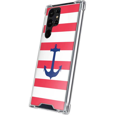 Nautical Stripes Galaxy S23 Ultra Clear Case