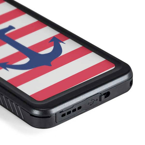 Nautical Stripes Galaxy S24 Plus Waterproof Case