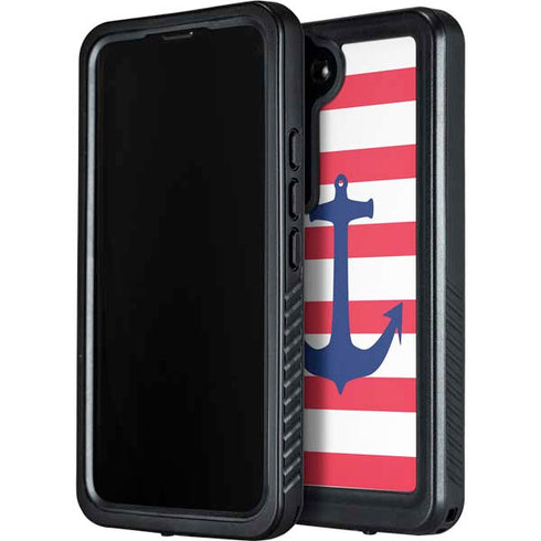 Nautical Stripes Galaxy S24 Waterproof Case