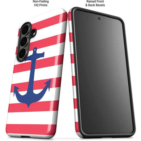 Nautical Stripes Galaxy S26 Impact Case
