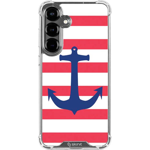 Nautical Stripes Galaxy S26 Plus Clear Case