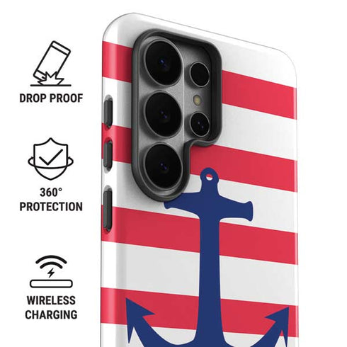 Nautical Stripes Galaxy S26 Ultra Impact Case