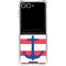 Nautical Stripes Galaxy Z Flip7 Clear Case