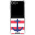 Nautical Stripes Galaxy Z Flip7 Clear Case