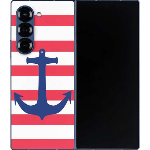 Nautical Stripes Galaxy Z Fold6 Skin