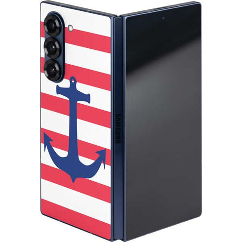 Nautical Stripes Galaxy Z Fold6 Skin