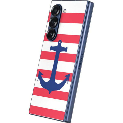Nautical Stripes Galaxy Z Fold6 Skin