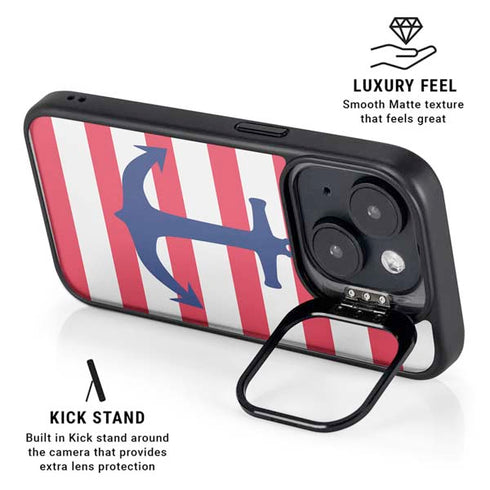 Nautical Stripes iPhone 13 Kickstand Case