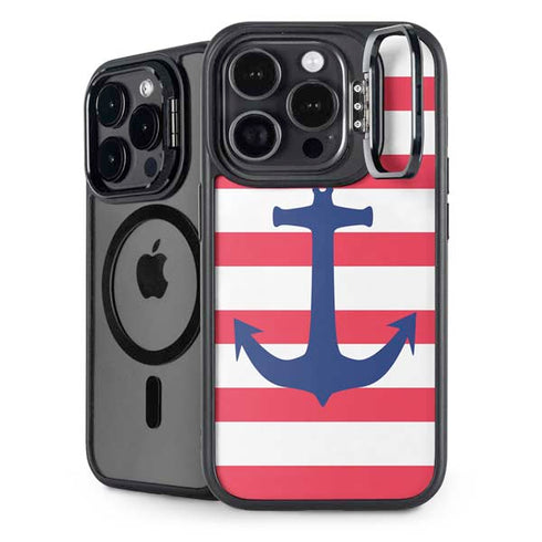 Nautical Stripes iPhone 13 Pro Max Kickstand Case
