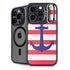 Nautical Stripes iPhone 14 Pro Kickstand Case