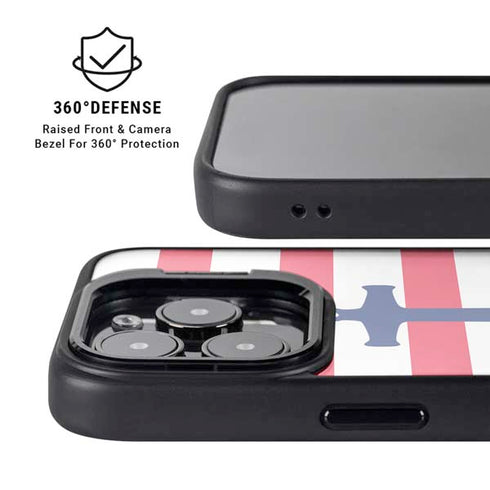 Nautical Stripes iPhone 14 Pro Max Kickstand Case