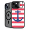 Nautical Stripes iPhone 15 Kickstand Case