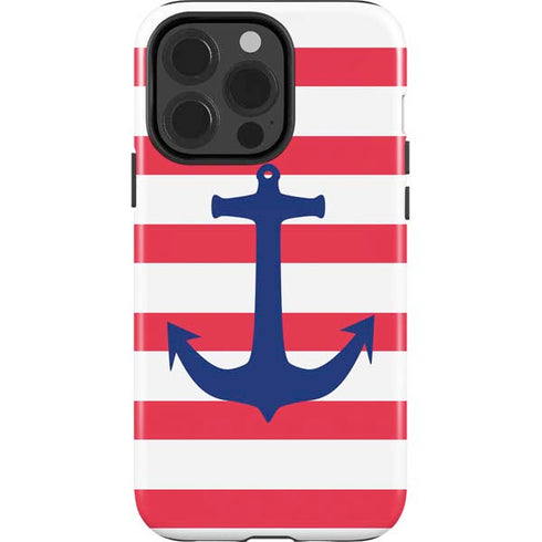 Nautical Stripes iPhone 15 Pro Impact Case