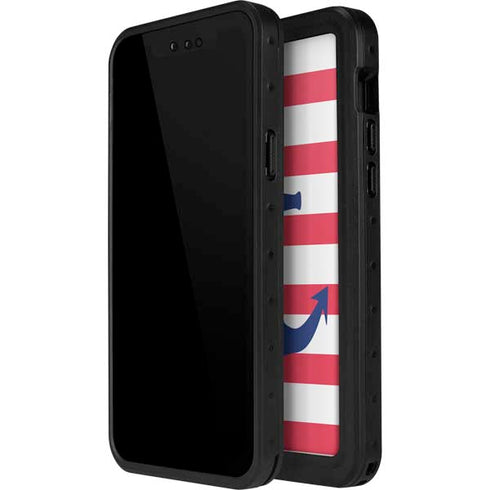 Nautical Stripes iPhone 15 Pro Waterproof Case