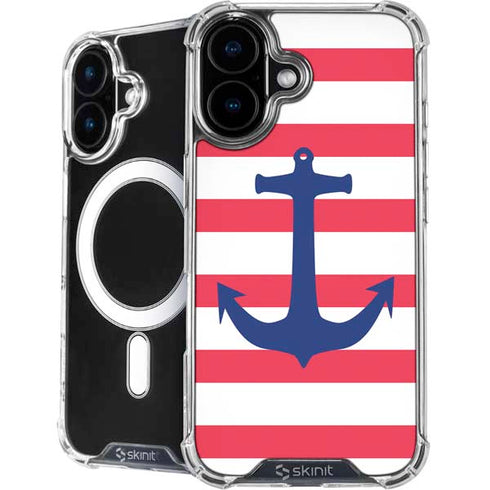 Nautical Stripes iPhone 16 MagSafe Case