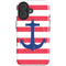 Nautical Stripes iPhone 16 Magsafe Impact Case
