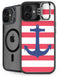 Nautical Stripes iPhone 16 Plus Kickstand Case