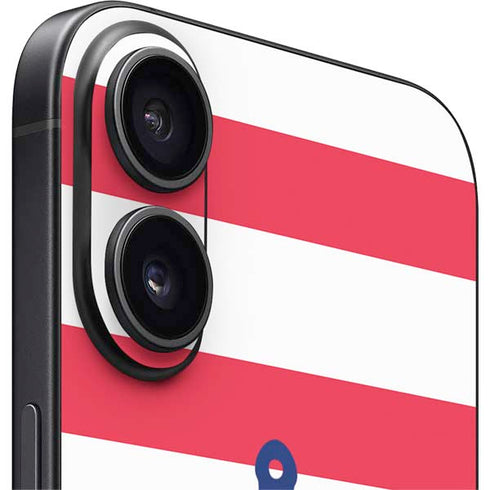 Nautical Stripes iPhone 16 Plus Skin