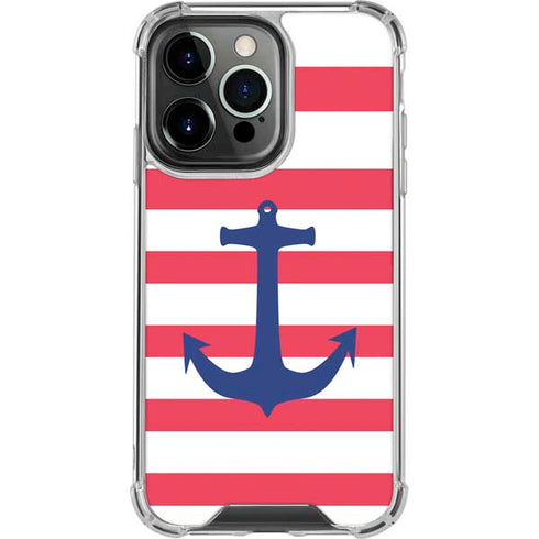 Nautical Stripes iPhone 16 Pro Clear Case