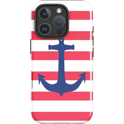 Nautical Stripes iPhone 16 Pro Max Impact Case