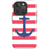 Nautical Stripes iPhone 16 Pro Max Impact Case