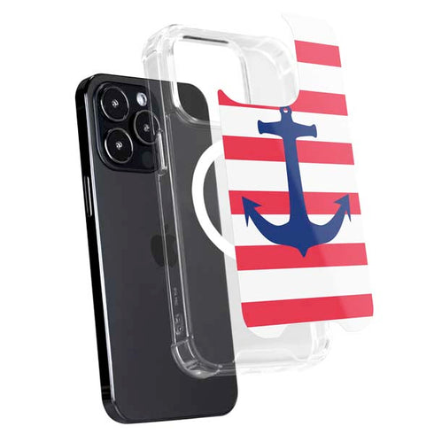 Nautical Stripes iPhone 16 Pro Max MagSafe Case