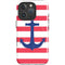 Nautical Stripes iPhone 16 Pro Max Magsafe Impact Case