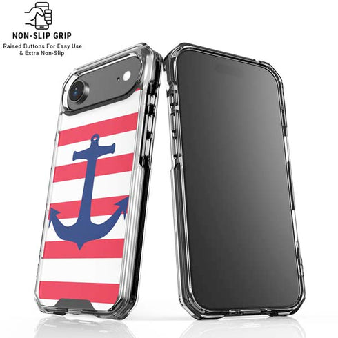 Nautical Stripes iPhone 17 Air Clear Case