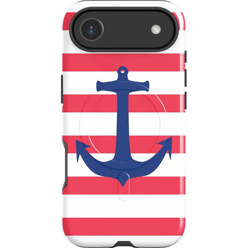 Nautical Stripes iPhone 17 Air Magsafe Impact Case