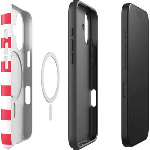 Nautical Stripes iPhone 17 Magsafe Impact Case