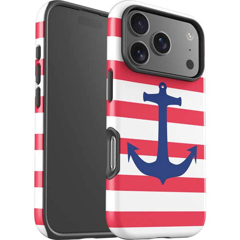 Nautical Stripes iPhone 17 Pro Impact Case