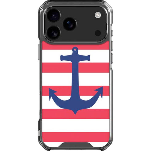 Nautical Stripes iPhone 17 Pro Max Clear Case
