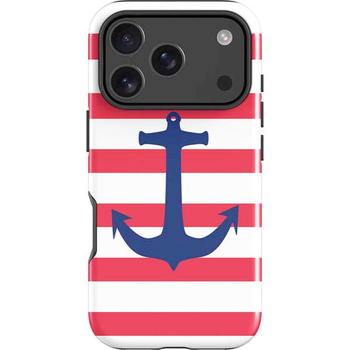 Nautical Stripes iPhone 17 Pro Max Impact Case