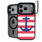 Nautical Stripes iPhone 17 Pro Max Kickstand Case