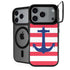 Nautical Stripes iPhone 17 Pro Max Kickstand Case