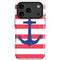 Nautical Stripes iPhone 17 Pro Max Magsafe Impact Case