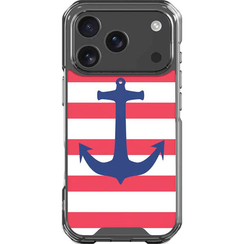 Nautical Stripes iPhone 18 Pro Clear Case