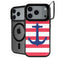 Nautical Stripes iPhone 18 Pro Kickstand Case