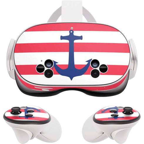 Nautical Stripes Meta Quest 3S Skin