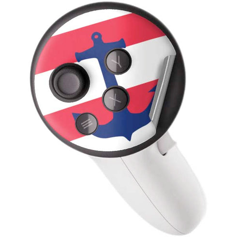 Nautical Stripes Meta Quest 3S Skin