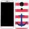 Nautical Stripes Moto E5 Plus Skin