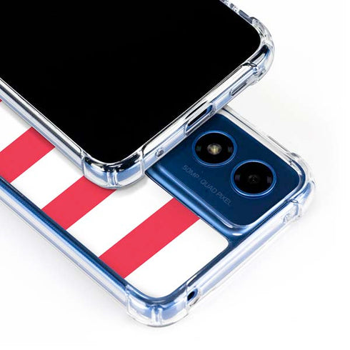 Nautical Stripes Moto G 5G (2024) Clear Case