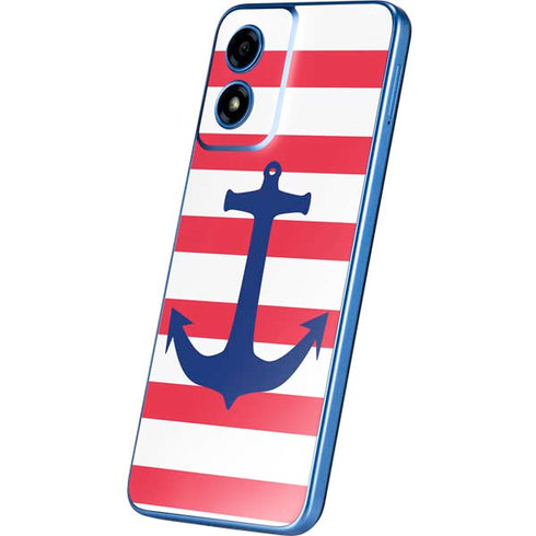 Nautical Stripes Moto G Play 4G (2024) Skin