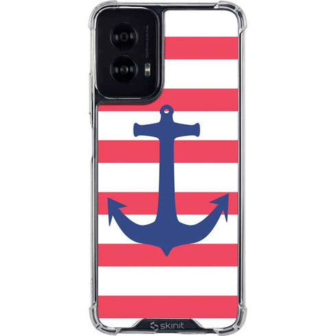 Nautical Stripes Moto G Power 5G (2024) Clear Case