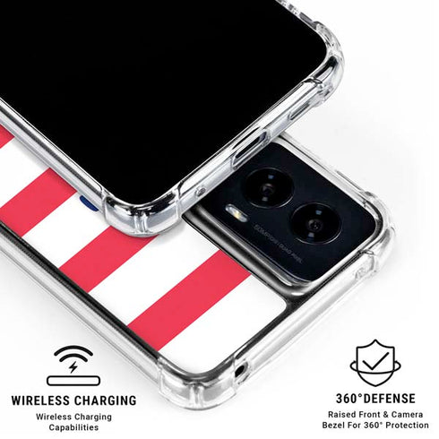 Nautical Stripes Moto G Power 5G (2024) Clear Case
