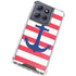 Nautical Stripes Moto G Power 5G (2025) Clear Case