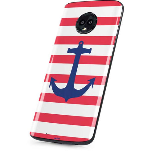 Nautical Stripes Moto G6 Skin