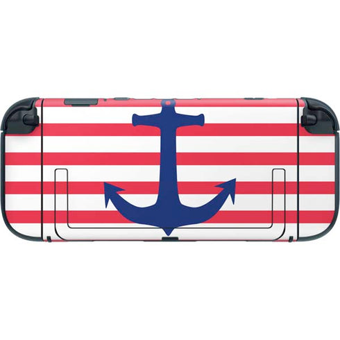Nautical Stripes Nintendo Switch 2 (2025) with Joy-Con Skin